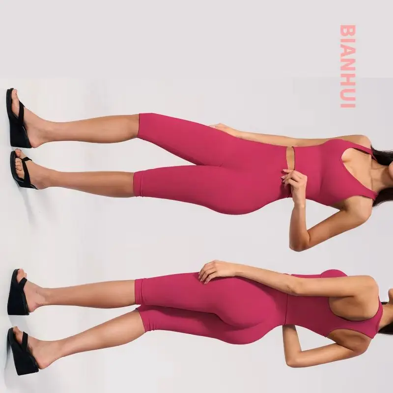 Yoga Outfit Set Sports Bra Gym Clothing Seamless Leggings Sports Suits Women's Two-piece Fitness Summer Slim Fit Sportswear