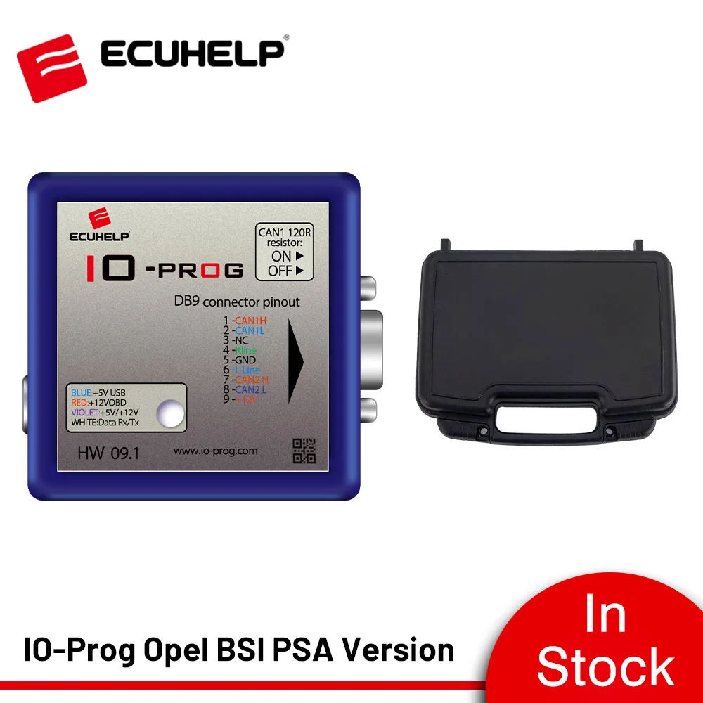 

ECUHELP I/O Prog IO-Prog for Opel BSI PSA Version ECU BCM TCM EPS K-line and CAN compatibility via BD9 connection and OBD