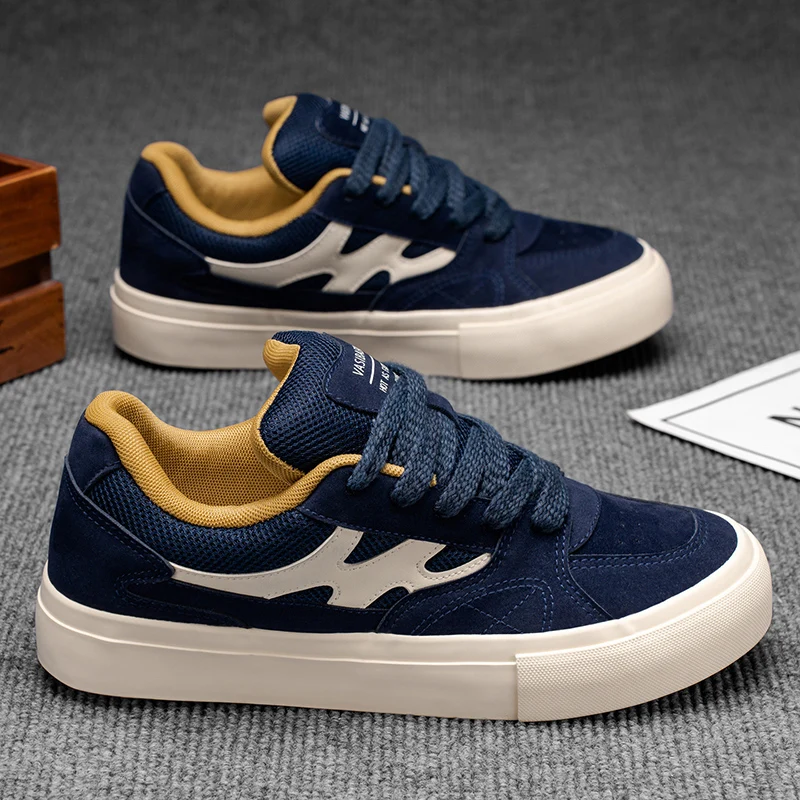 

Autumn 2025 Men's White Chunky Sneakers - Breathable Minimalist Design, Student-Friendly & Instagram Popular