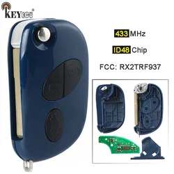 KEYECU ASK 433MHz ID48 Chip FCC ID: RX2TRF937 Inteligentny pilot zdalnego sterowania do Maserati GranTurismo Quattroporte GranCab 2005-2017