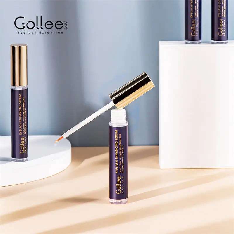 Gollee Lash Serum wzrostu z przedłużeniami Natural Lash Serum do wzrostu rzęs grubszy wzmacniacz Lash odżywczy esencja rzęs