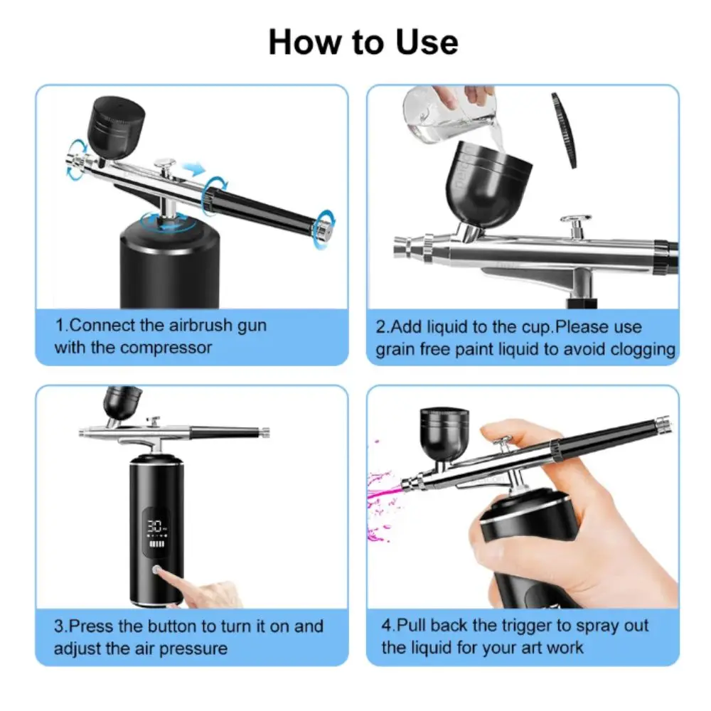 portable-air-brush-compressor-high-pressure-handheld-airbrush-pen-integrated-display-screen-nano-infusion-spray-cake-painting