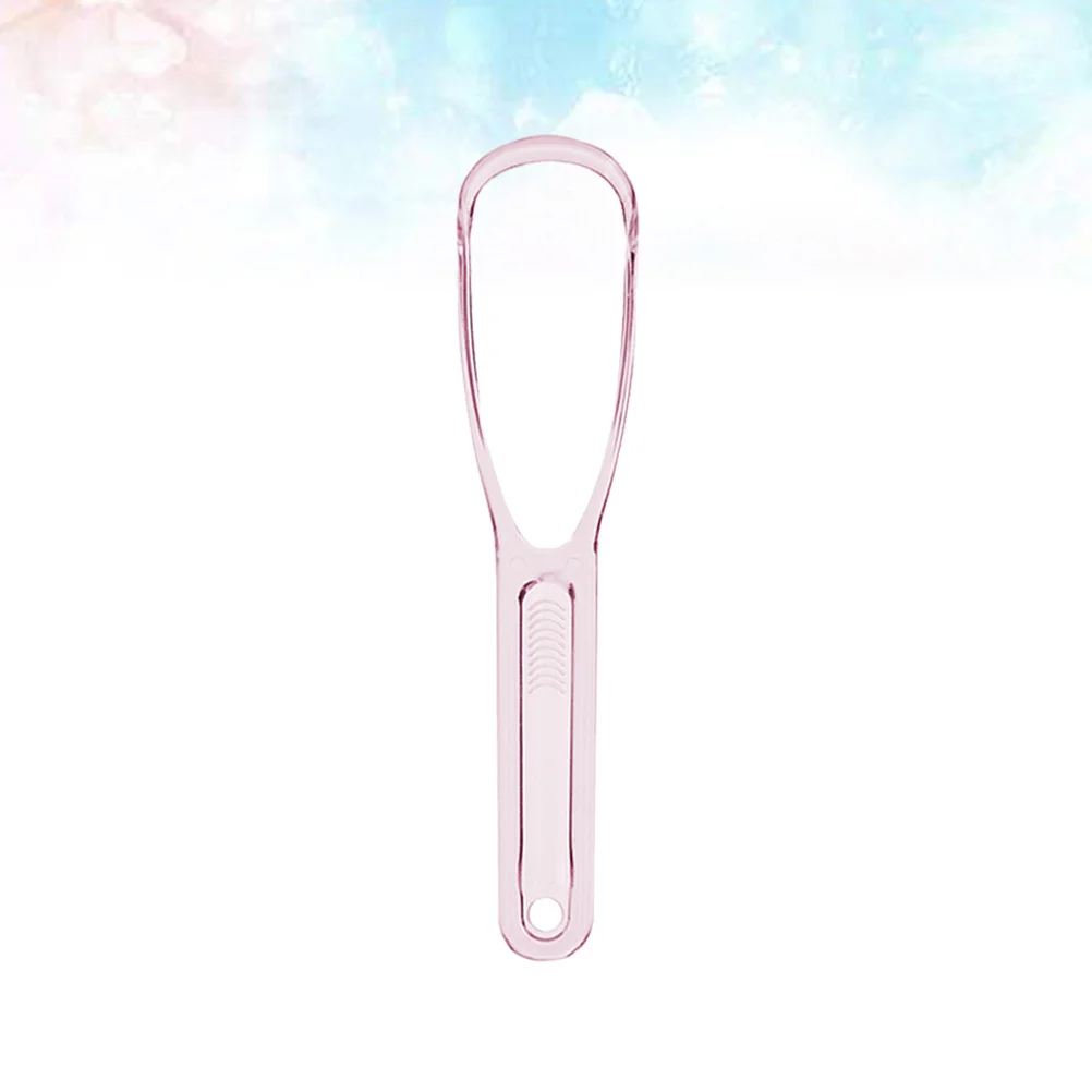 1 قطعة مكشطة اللسان الغذاء الصف النحاس منظف الفم مقبض مريح يزيل البلاك كريهة التنفس الحل للفم