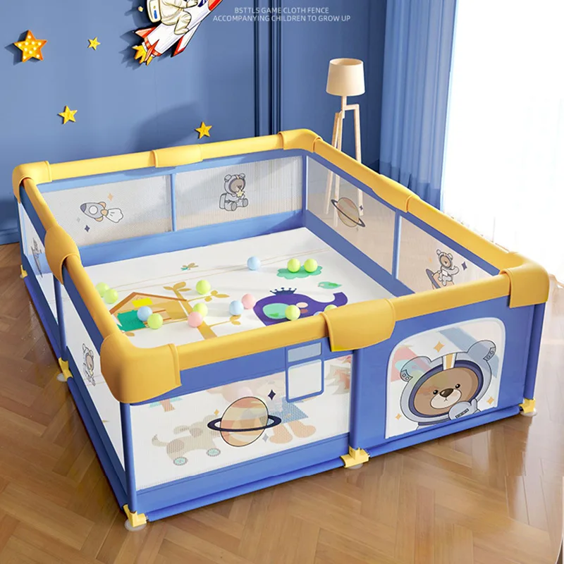 Safety Learning Fence Baby Crawling Mat,Baby Game Fence Protective Fence Children's Above Ground Indoor Household Mesh