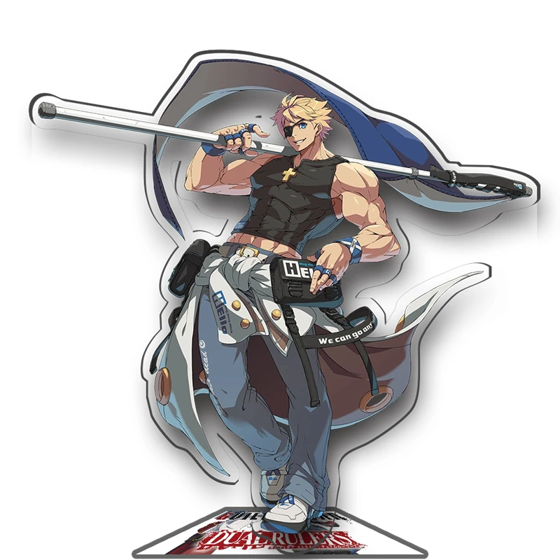 Anime Fans Gifts Guilty Equip HD Figure Bridget Baiken Faust Acrylic Standing Sign Happy Chaos Character Model Desk Decor Gifts