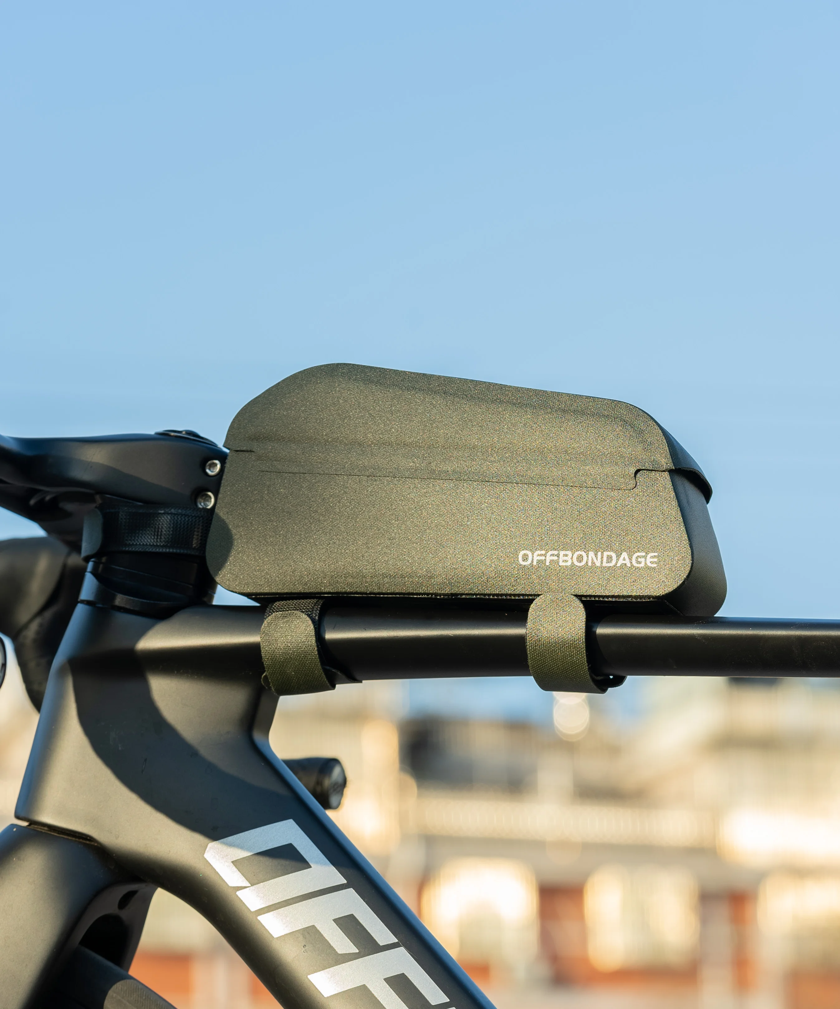 OFFBONDAGE Bicycle Top Tube Bag Waterproof Bike Front Frame Bag, Fits MTB Road Bike Large Capacity Pannier, Cycling Accessories