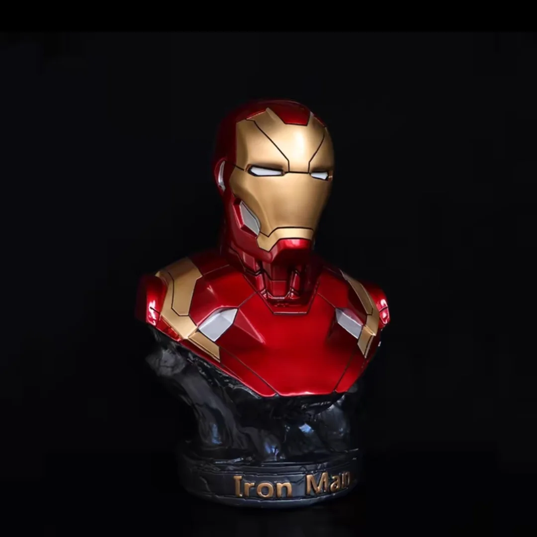 18/35CM Iron Man Panther Bust Anime Figure Statue marvel Avengers Large Figure Living Room Ornament Resin Collection Gift Toys