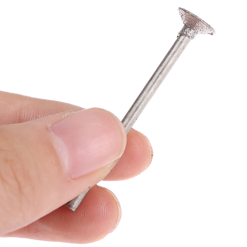 

10Pcs Head Stone Jade Carving Polishing Engraving Tools 2.35mm Ultra-Thin T Head Grinding Bit Diamond grinding