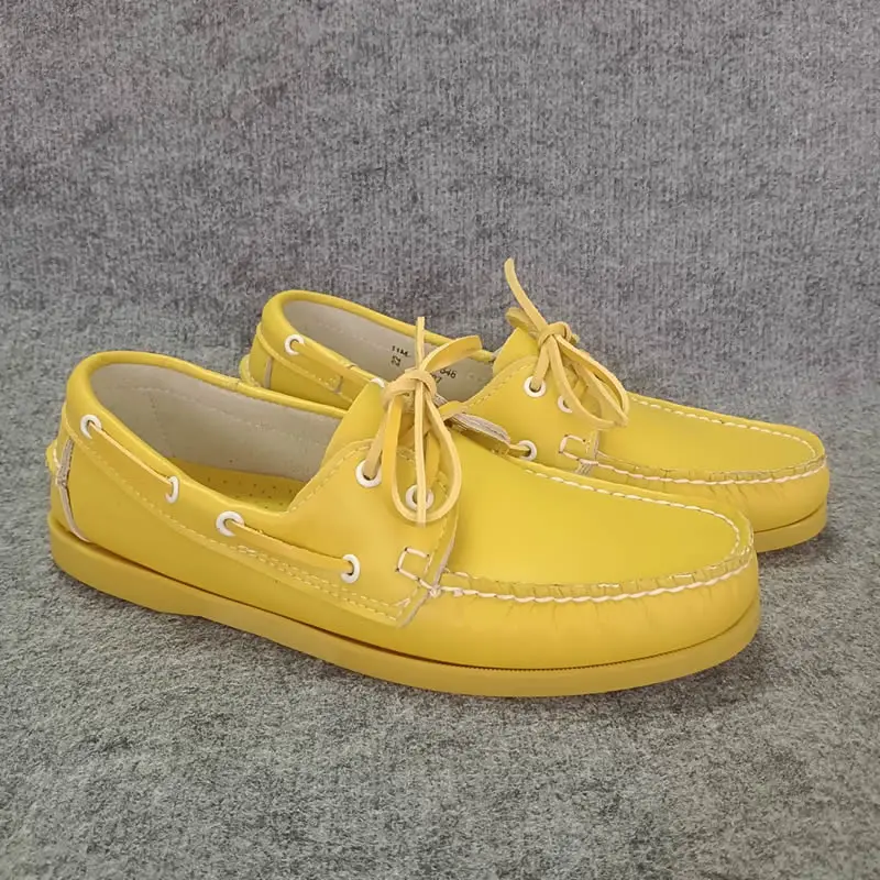 

Топсайдеры из натуральной кожи премиум-класса, женская и мужская обувь, брендовые дизайнерские роскошные лоферы, мужские мокасины, туфли Portland ручной работы