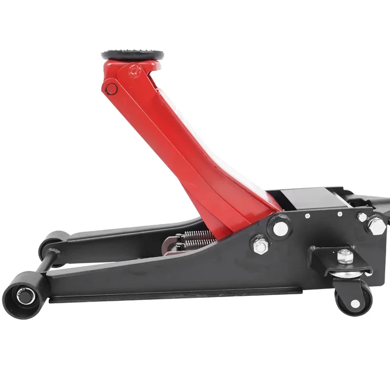 Wholesale and customized manual hydraulic car jack 4 ton floor jack 4T double pump low horizontal jack