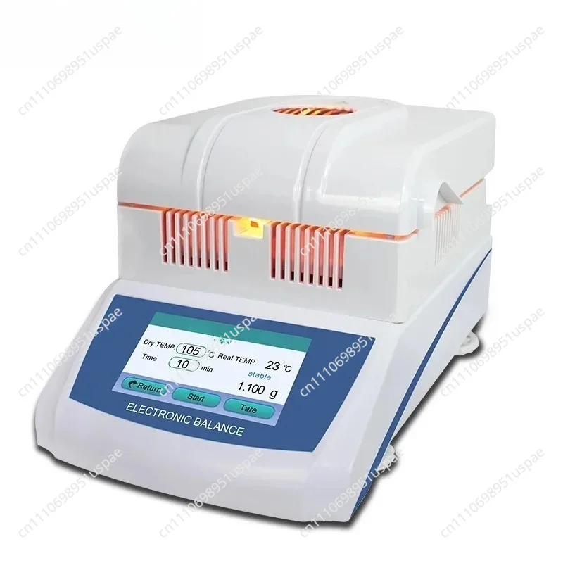 Automatic Digital Solid Moisture Analyzer 0.001g Use Grain Moisture Tester for Halogen Sawdust