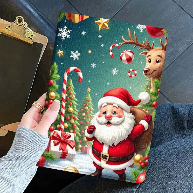 

Cartoon Santa Claus For Huawei Honor Pad 9 8 7 6 V9 V8 V7 X9 X8 X7 GT2 GT 10 5 13.3 13 10.1 Pro Inch Tablet Case
