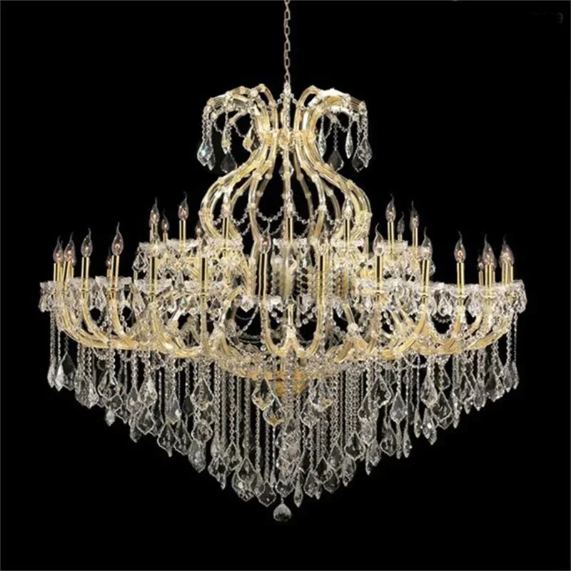 European Style Chandelier Lamp Luxury LED Candle Pendant Lighting  Fixtures for Home Decoration Villa Hall
