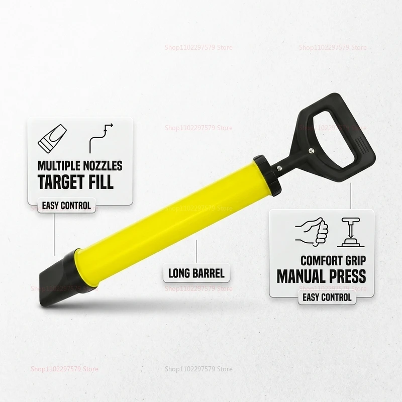 Stainless Steel Caulking Gun for Brick Mortar Pointing Masonry Repair Cement Silicone Sealant Home Renovation Crack Filling Tool
