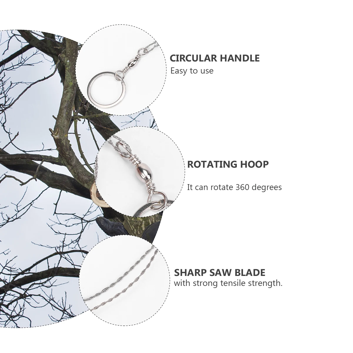 

4 Pcs Electric Chainsaw Survival Wire Supplies Gear Handheld Outdoor Travel