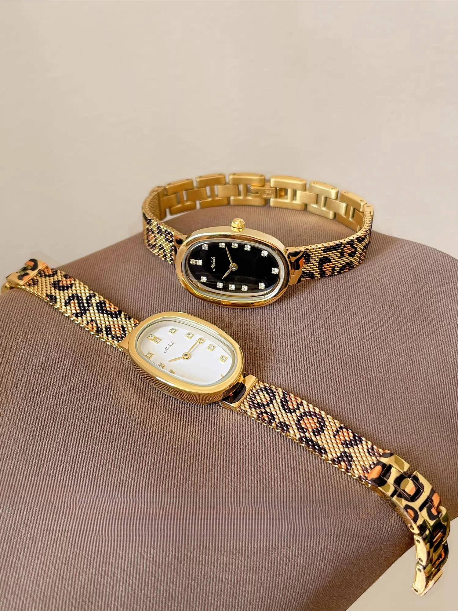 New Women'S Watch With Leopard Print BraceletOval Design, Luxurious And Stylish, 2026 New Model Wristwatch, Women'S Accessories.