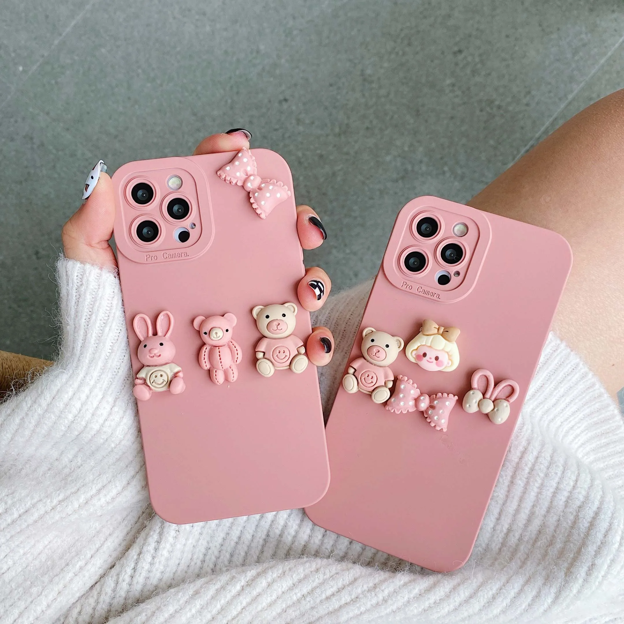 3D Cartoon Girl Animal Phone Case for Samsung A33 A32 A22 (5G) A13 A12 A31 Soft Silicon Cover On Samsung A73 A72 A71 A53 A52 A51