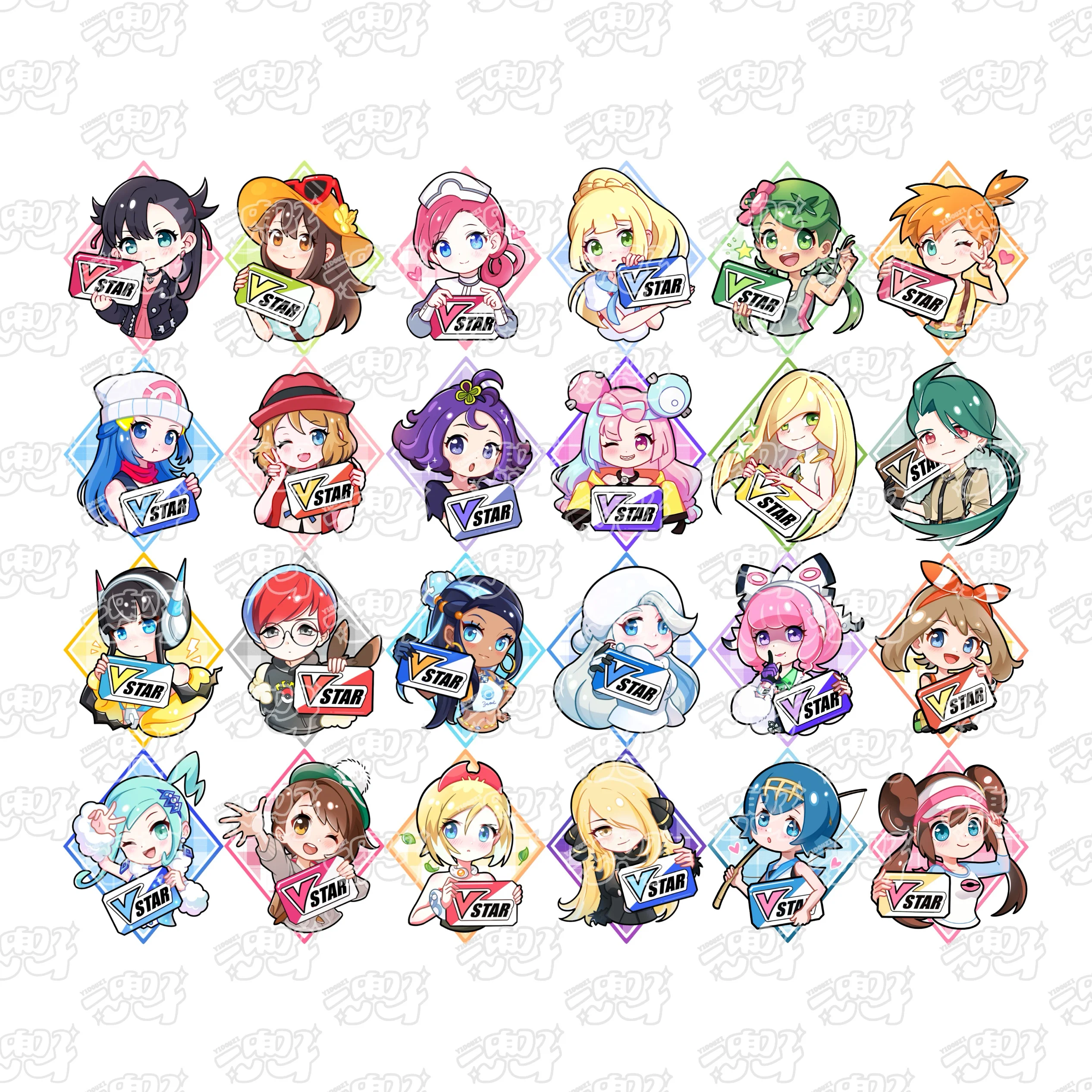 أنيمي بوكيمون PTCG لعبة الدعائم علامة فريق VSTAR تسجيل TCG ملحق المدرب مارني ليلي أيسرولا أيونو جمع دمى هدايا