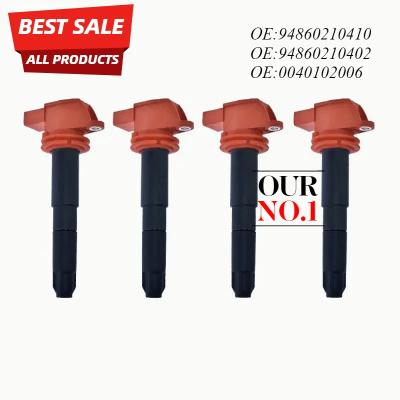 1/4PCS 94860210402 94860210404 94860210406 94860210410 94860210411 Ignition Coil For PORSCHE CAYENNE 955 PANAMERA 4.8