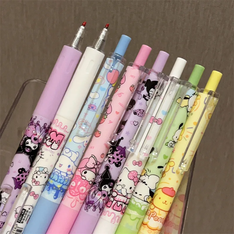 

Cartoon Sanrio Family Characters Kuromi Bad Girl Prank Trickster Cute Gel Pen Gel Ink Pen Stationery Students Wholesale