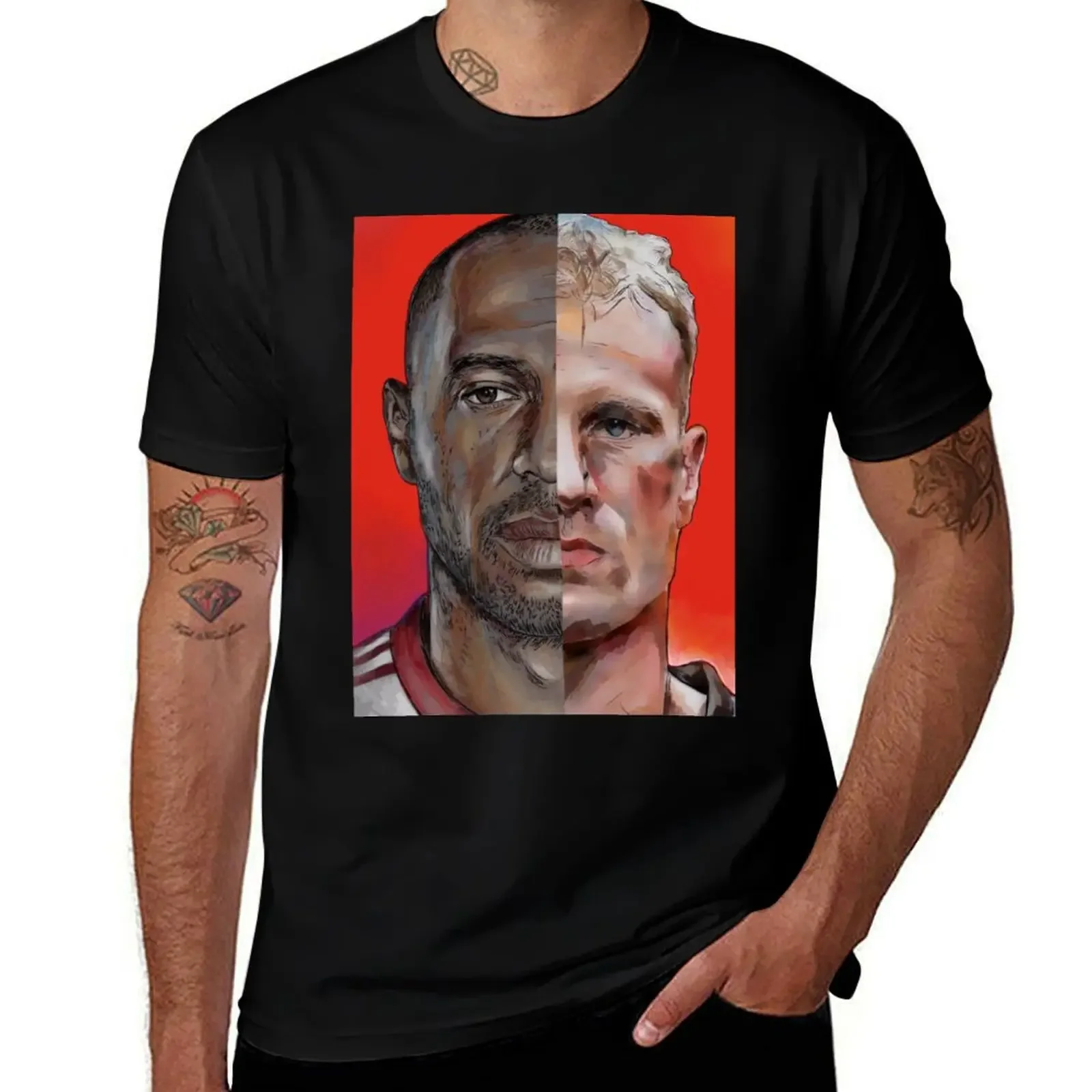 Bergkamp & Henry T-Shirt vintage graphic t shirt vintage anime t shirts heavyweights mens t shirts