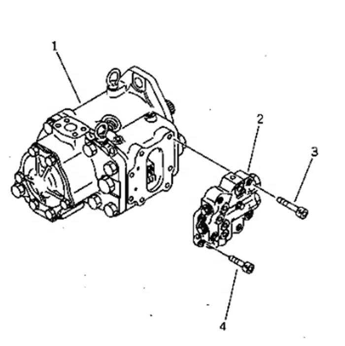 708-1L-00011 D65PX-12 Construction Machinery Hydraulic Pump 708-1L-00011 708-1L-00012 708-1L-01011 705-41 01320