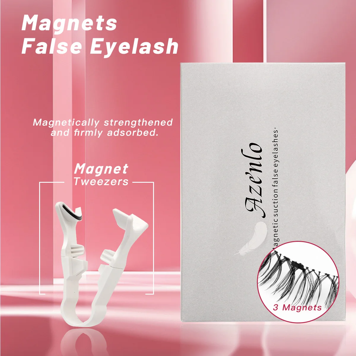 Magnetic Lashes Curler Set Long BLACK Professional Premium Reusable 3D False Eyelashes Sexy Alluring