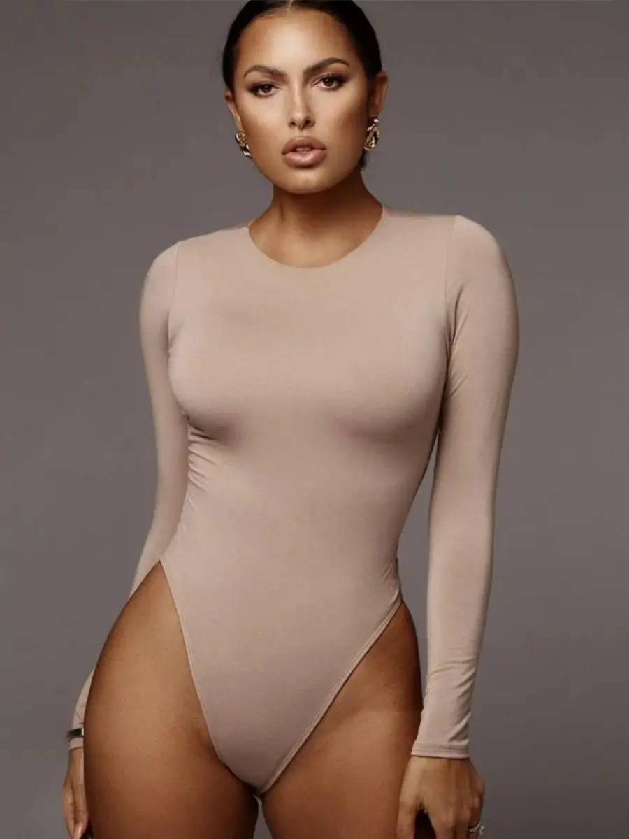 

Ele осень-зима, женские облегающие цельные круглые брюки Ne Long Sve Base Layer Top с высокой талией, другая ткань