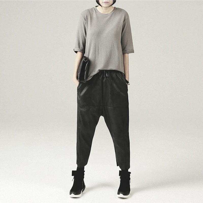 

Женские утепленные свободные брюки-карго в корейском стиле, однотонные, для повседневной носки, с эффектом похудения