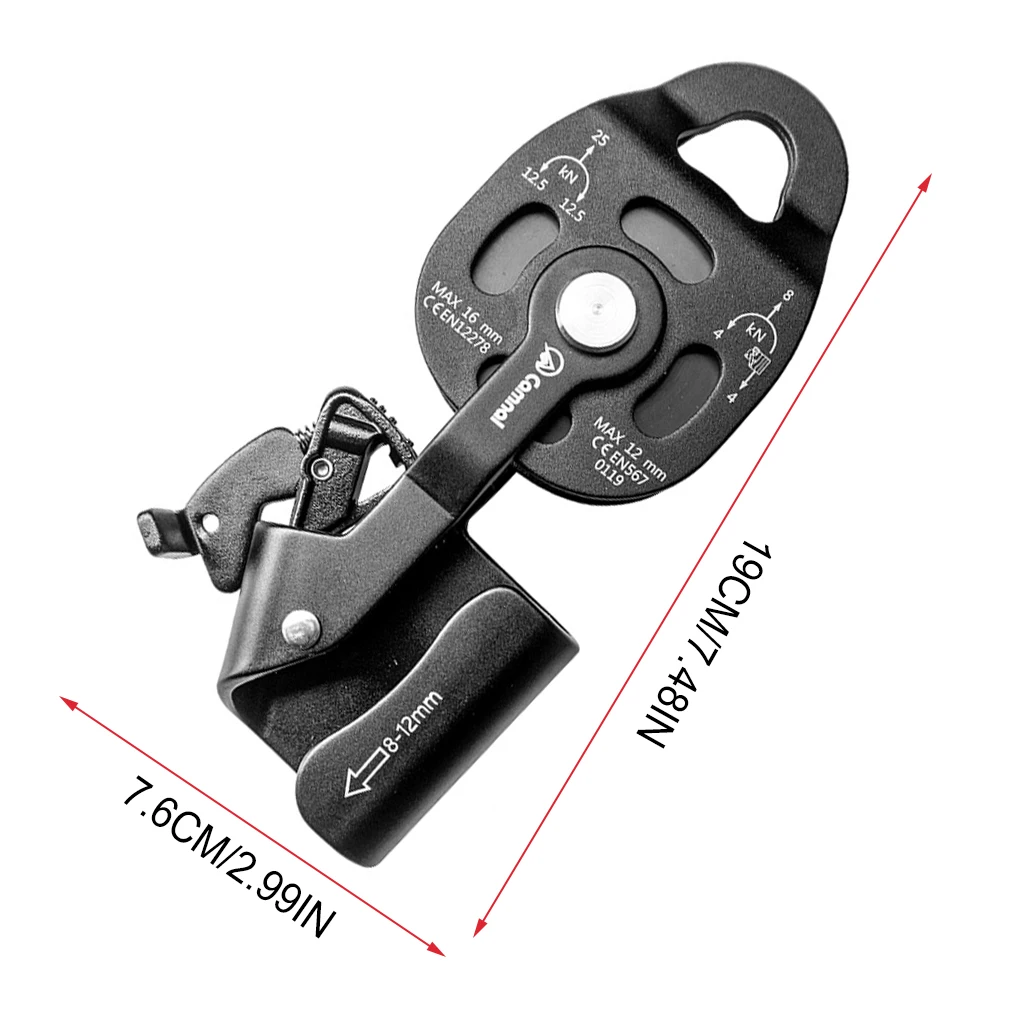 Climbing Pulley Professional Lift Accessory  Lift Weight Pulley Device Rescue Survive Gear Rock Climb Heavy Transport Pulley Com