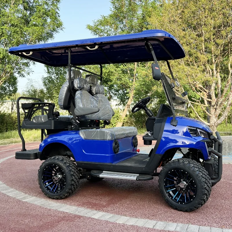 Chinese Manufacturer Fast New Electric Golf Cart 4 Seater Low Speed Hunting Car Legal On The Road Supply Customized Brand