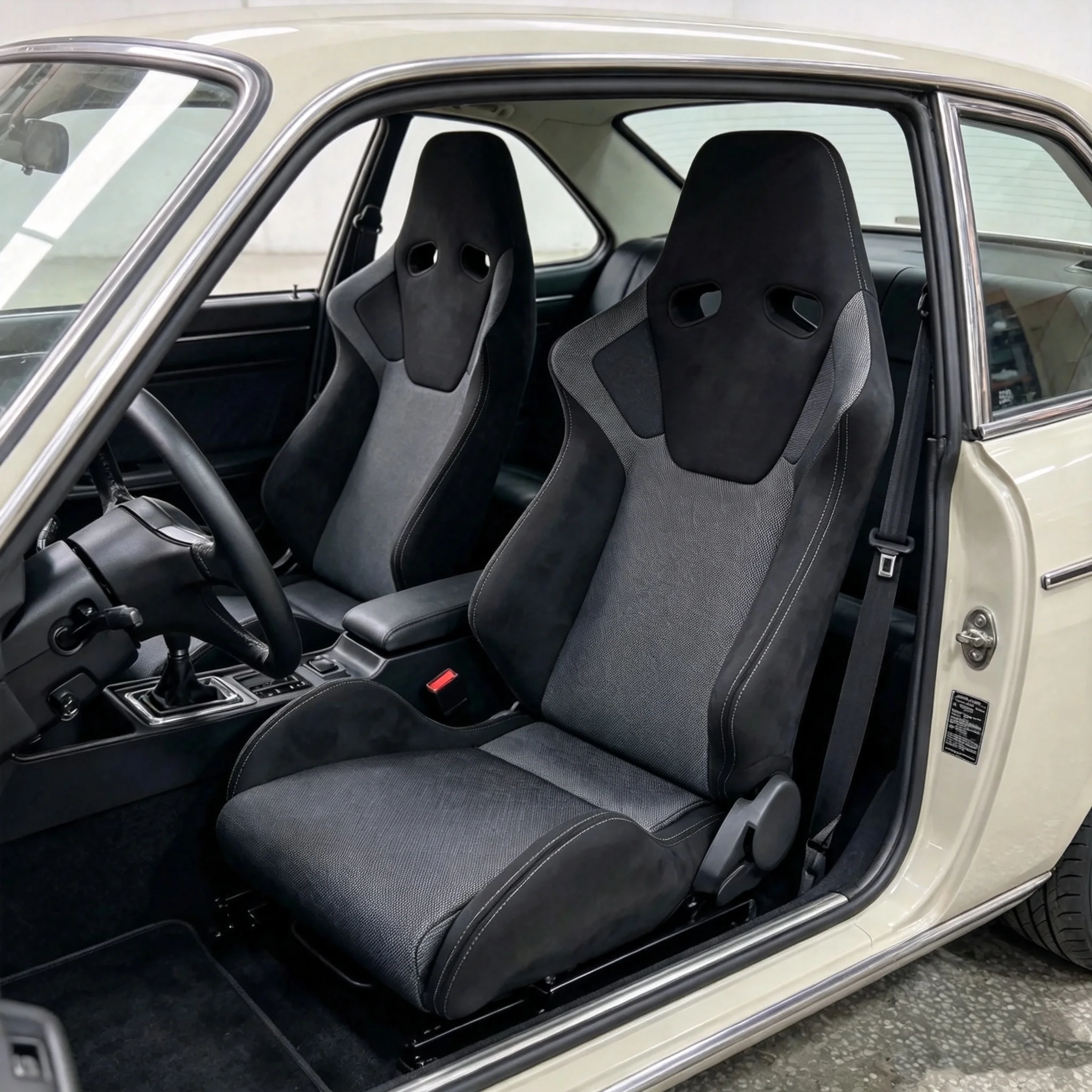 LK Suede Racing Bucket for SEAT Multi-Color Universal Sport Car for SEAT Adjustable with Locking Rails