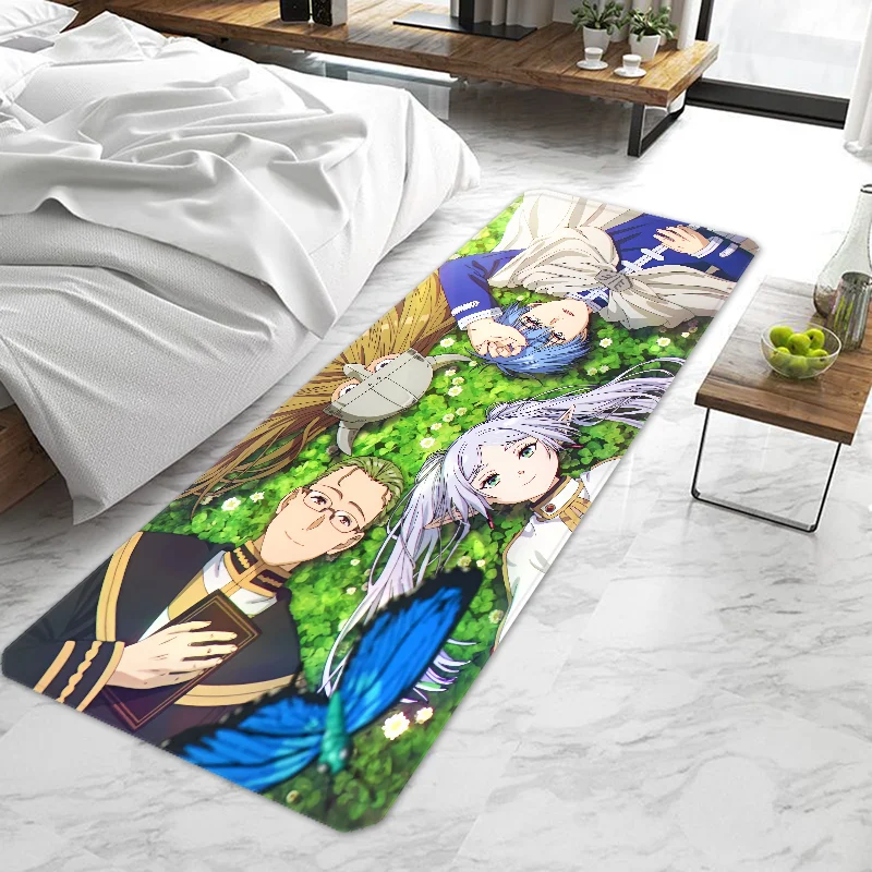 Anime Frieren Beyond Journeys End Door Mat Entrance Doormat Non-slip Washable Kitchen Carpet Living Room Hallway Rugs Door Mats