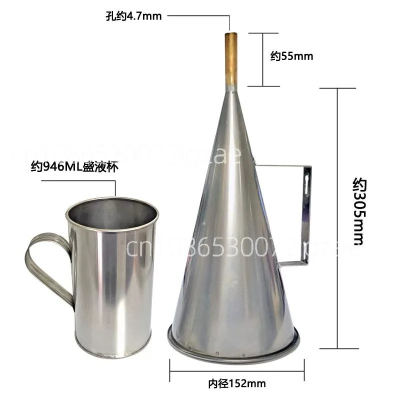 Stainless Steel Marsh Funnel Viscosity, Marsh Viscometer