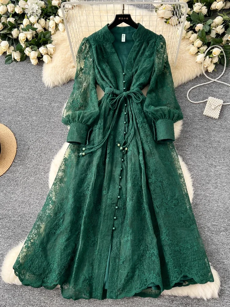 h and m green velvet dress Green Velvet Maxi Dress 12 – BAWDY Plus main image 0