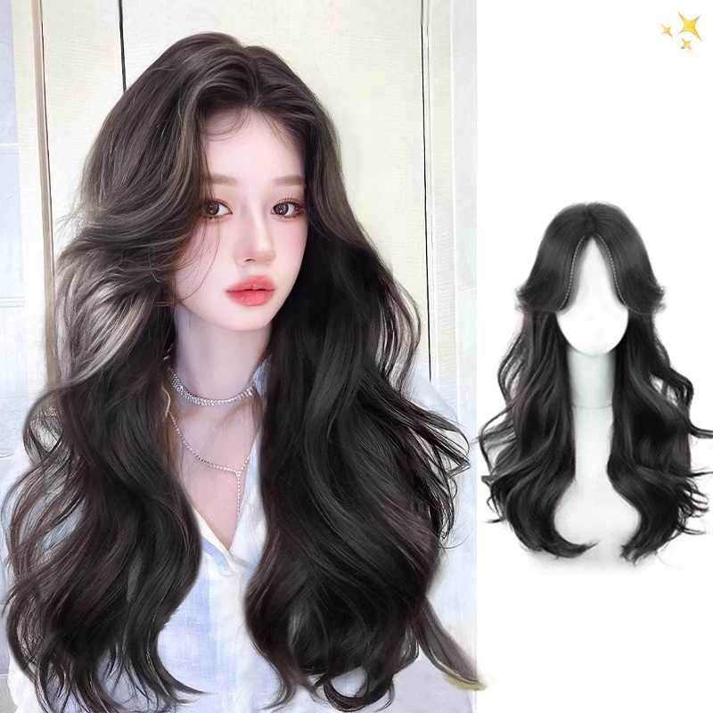 

Black Wigs Long Body Wave Wig Gor Women Black Cosplay Lolita Natural Hair 24inch Heat Resistant Synthetic Wigs 가발 Headband Wig