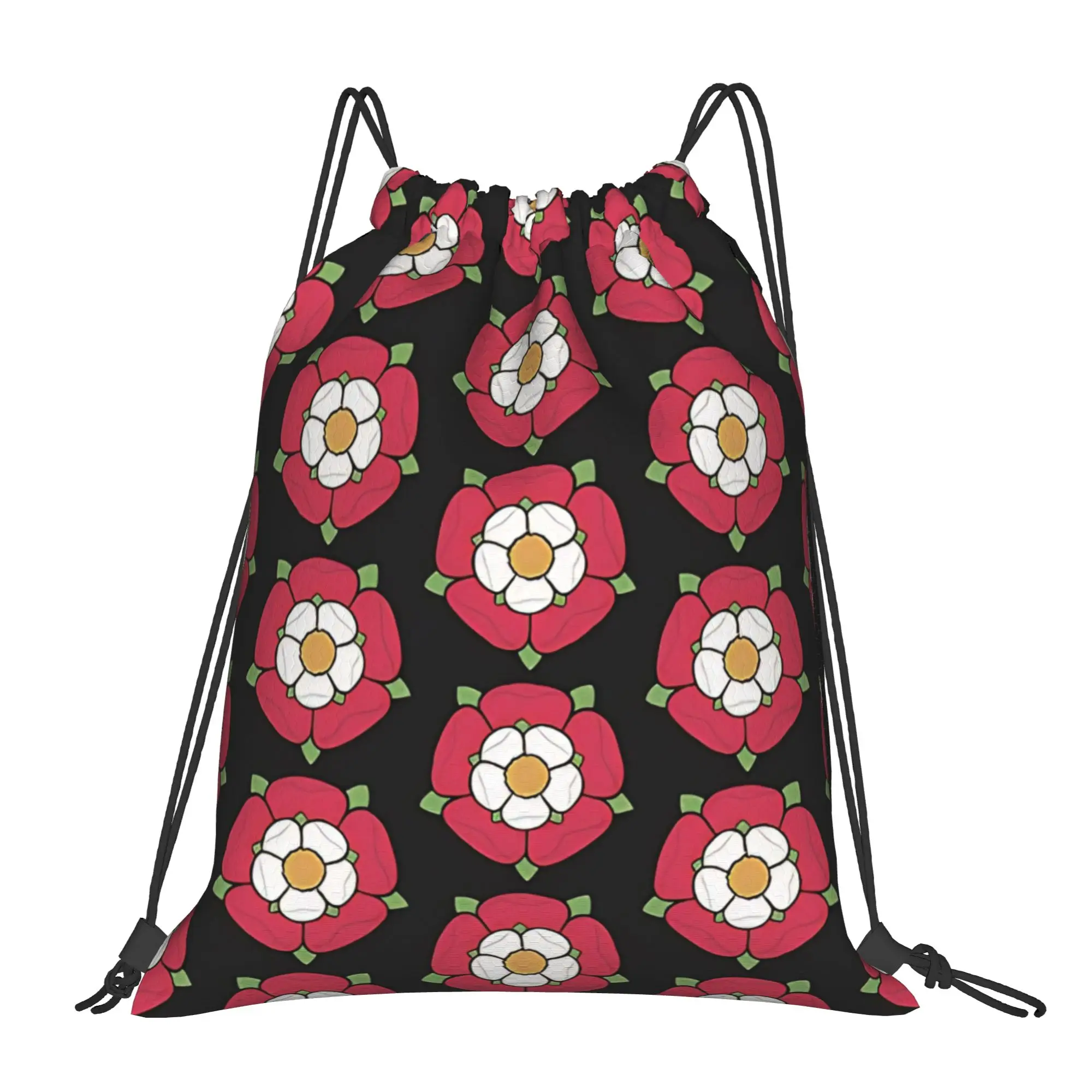 England Rose Rose Symbol Portable Sports Riding Gym Drawstring Storage Sporty Backpacks