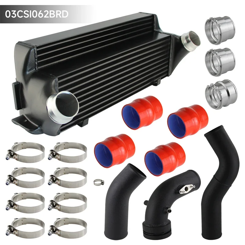 

Aluminum Bolt On Intercooler+Charge Pipe Kit For BMW F20 F22 F30 F32 128i 228i 320i 328i Black/Blue/Red