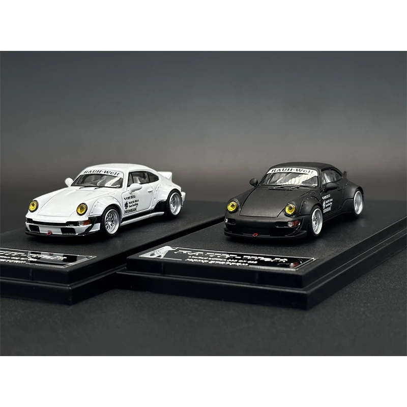 MINIStation 1:64 RWB 964 Ducktail SAMURAI Diecast Diorama Car Model Collection Toys