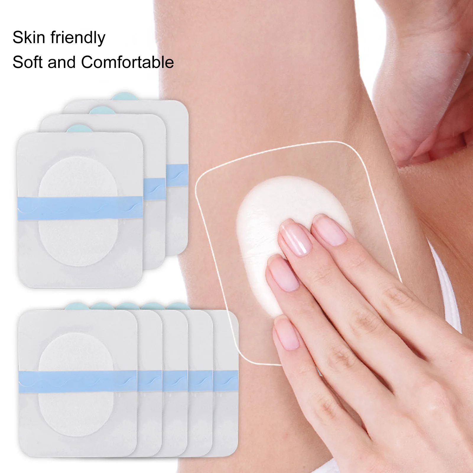 

20pcs Underarm Sweat Stickers Disposable Water Absorbent Cotton Armpit Patch Armpit Sweat Pads Underarm Sweat Pads