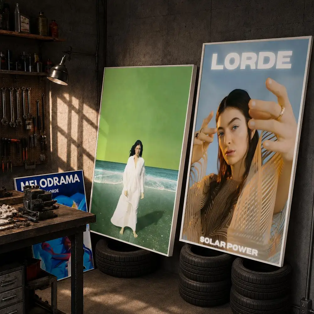 Singer L-lorde-E Poster HD Wall Art Home Decor Waterproof Print Bedroom Garage Party Gift