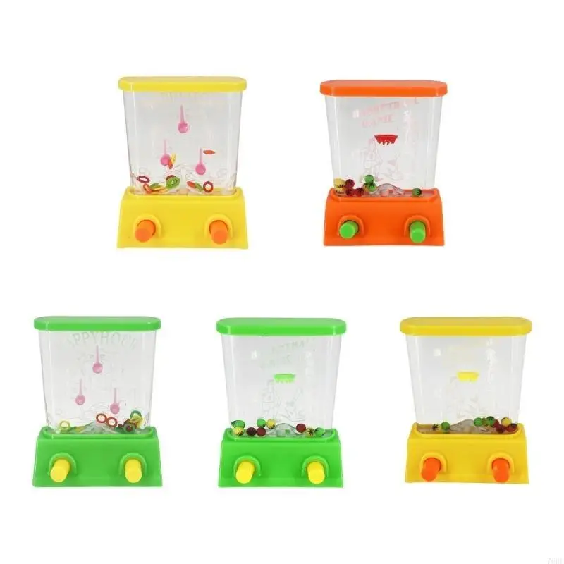 

76HF Compact Ring Tossing Water Press Game For Kids Coordination Development Travel Sized