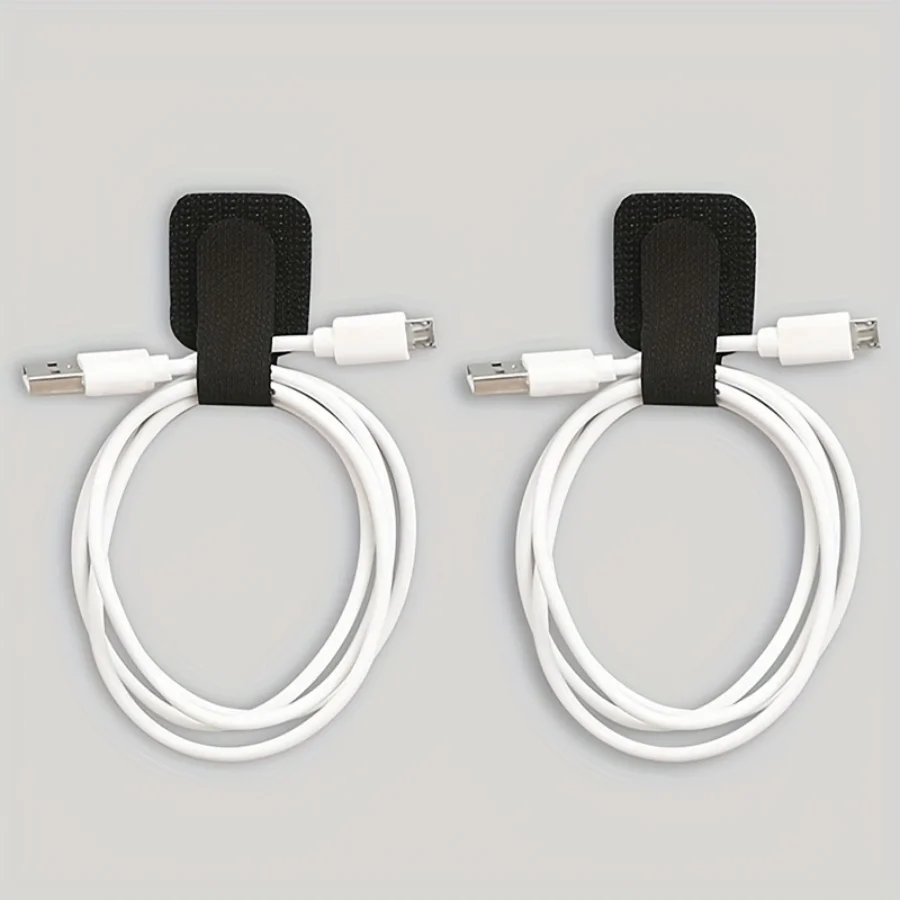 30 pieces of Velcro cable ties organizing tool - self-adhesive wire fixing clips - network cable storage organizer