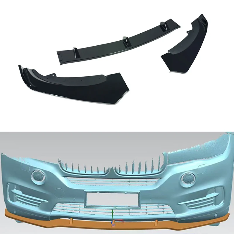 

Car Front Bumper Lip Spoiler Diffuser Splitters BodyKit Aprons Cover Guard Trim For BMW F15 X5 Base version 2014-2018 MP Style