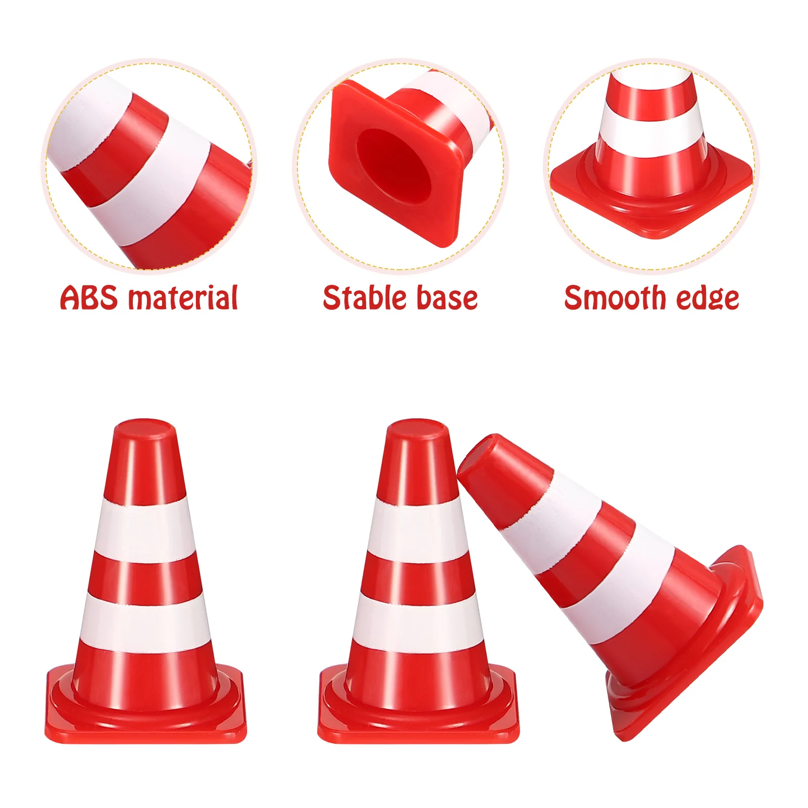 Roadblock Simulation Props Traffic Cone Toys Cones Miniature Safety Roadblocks Kids