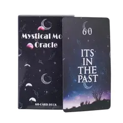 1box-mystische Mond Orakel Karten Schicksal Weissagung Tarot 60 Karten Arot Deck Weissagung Schicksal Tarot Party Unterhaltung Brettspiel