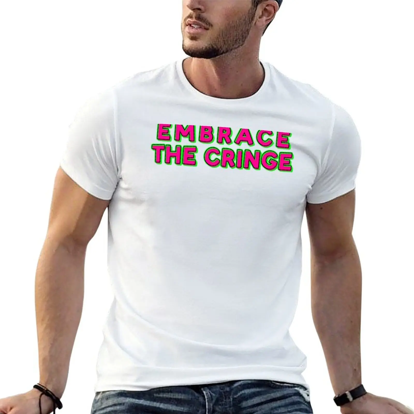 Embrace The Cringe T-Shirt t shirts for man cotton t shirts for man cotton funny men t shirt cotton 100% T-Shirt