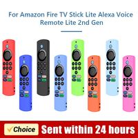 Remote Controller Cover Case Protector Sleeve Skin with Detachable Anti-lost Lanyard for Amazon Fire TV Stick Lite Smart TV