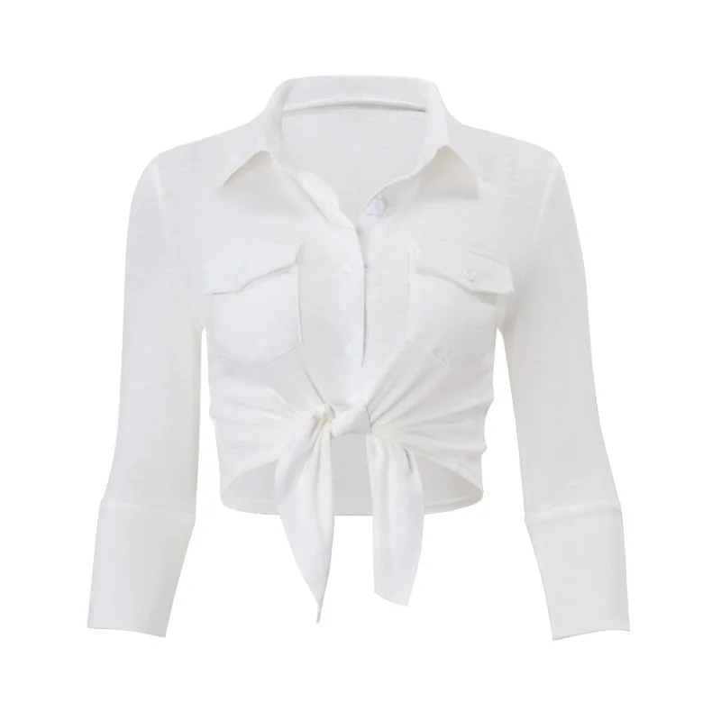 유럽과 미국의 패션 여성 대학 스타일 달콤한 라펠 싱글 브레스티드 가디건 슬림 셔츠 여성용