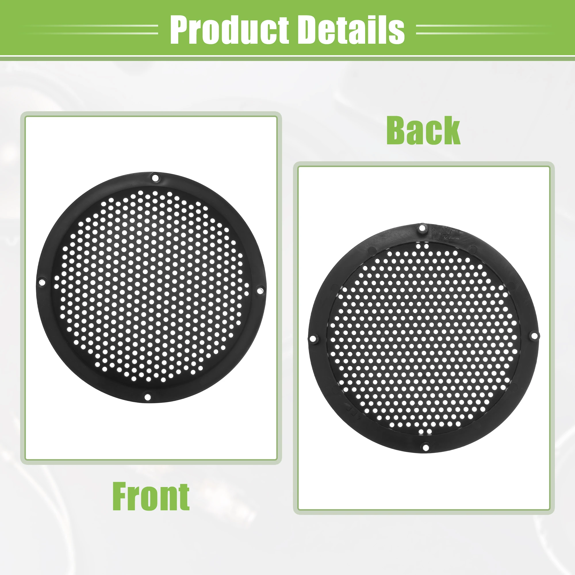 X Autohaux 5/6/8/10 Inch Car Speaker Grills Cover Mesh Round Audio Speaker Subwoofer Guard Protector Case with Mounting Screws